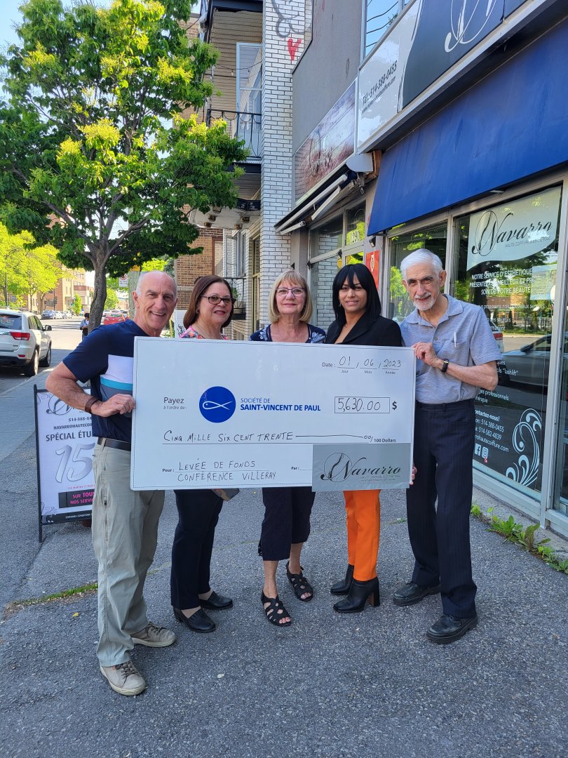 The Navarro Haute Coiffure salon organizes a successful fundraiser in favor of the SSVPM