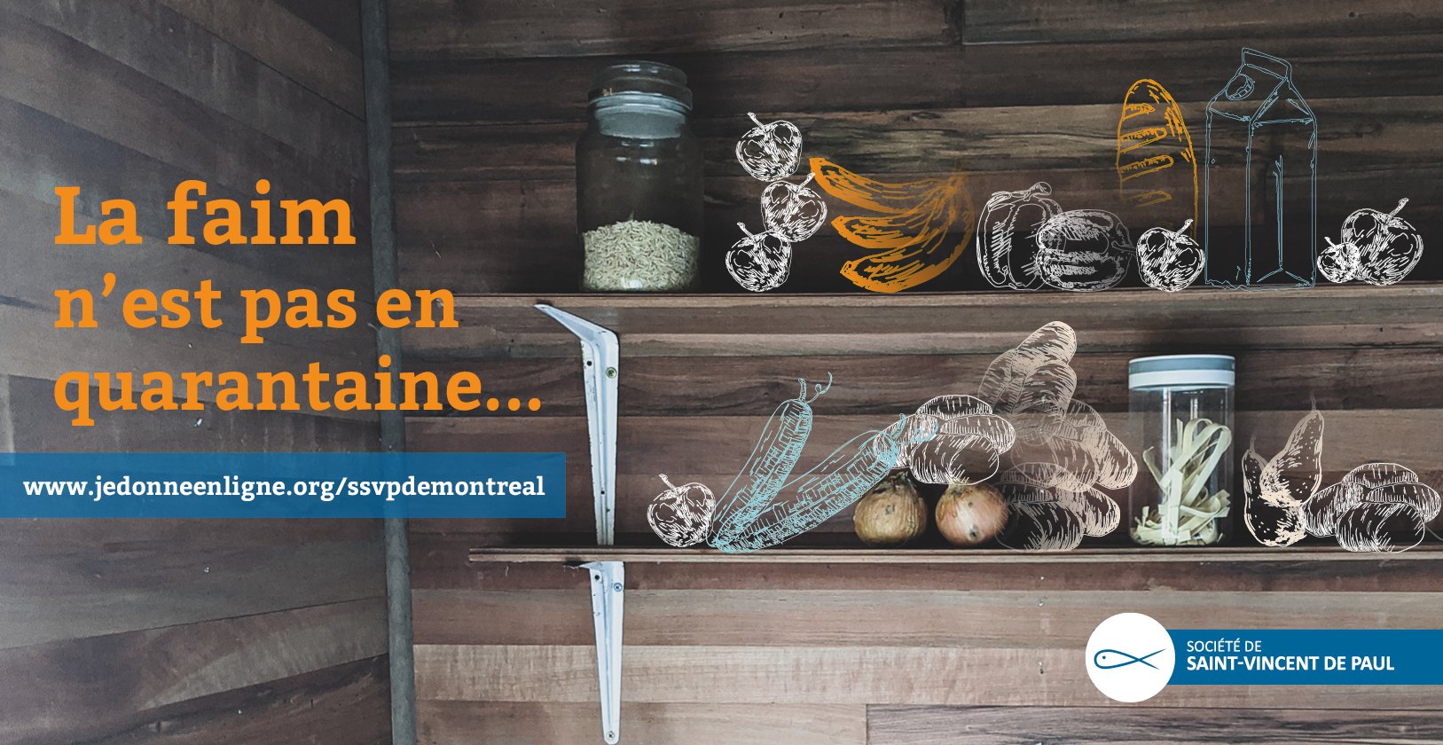 La faim n’est pas en quarantaine : la Société de Saint-Vincent de Paul de Montréal lance un appel aux dons pour l’aide alimentaire