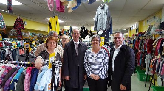 Visite des élus à notre magasin