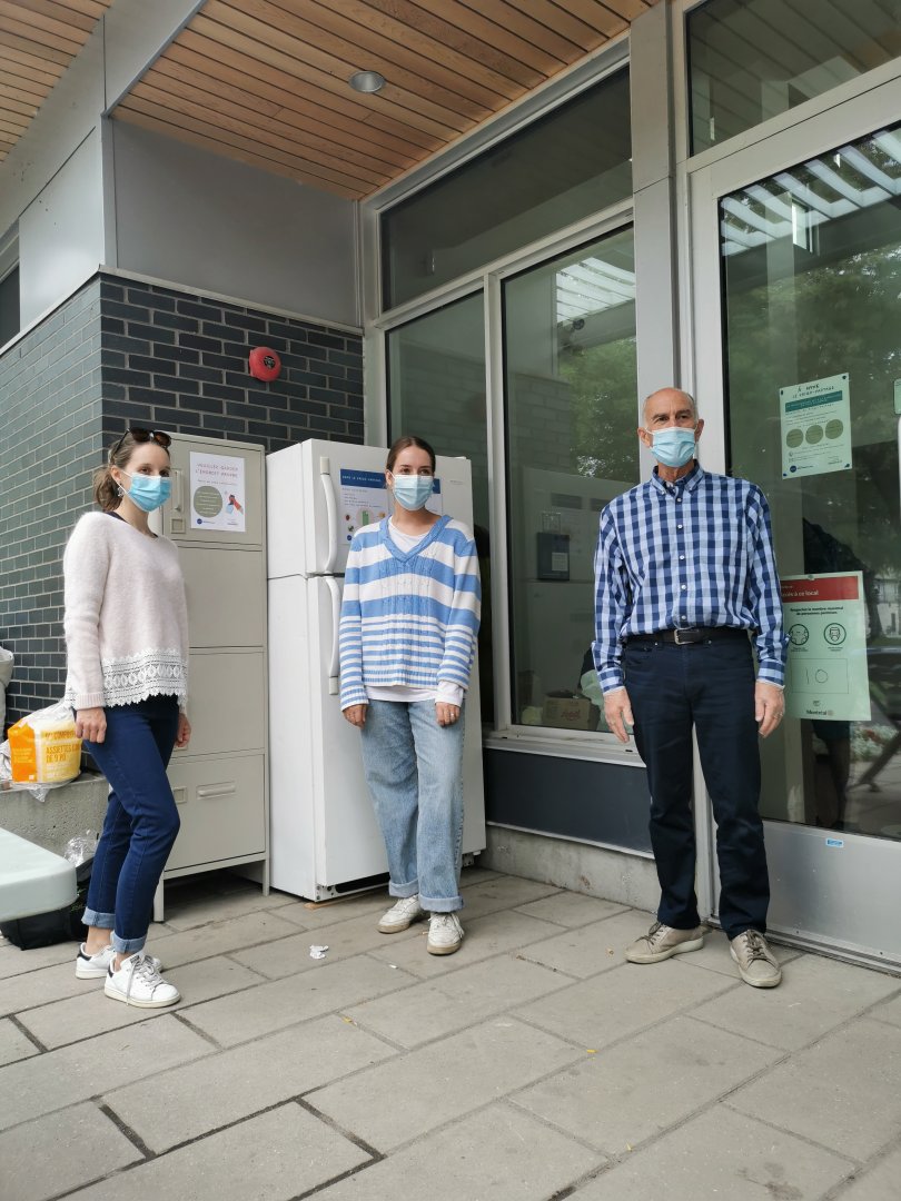 Inauguration de notre 1er frigo-partage à Montréal