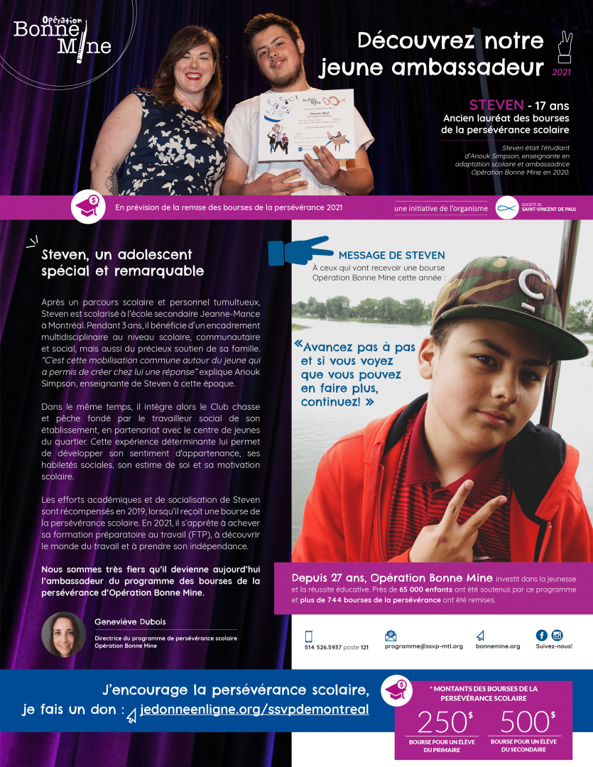 Steven, un adolescent spécial et remarquable